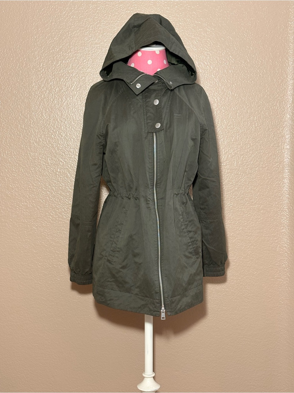 Levi's Olive Green Jacket with Red Branded Patch